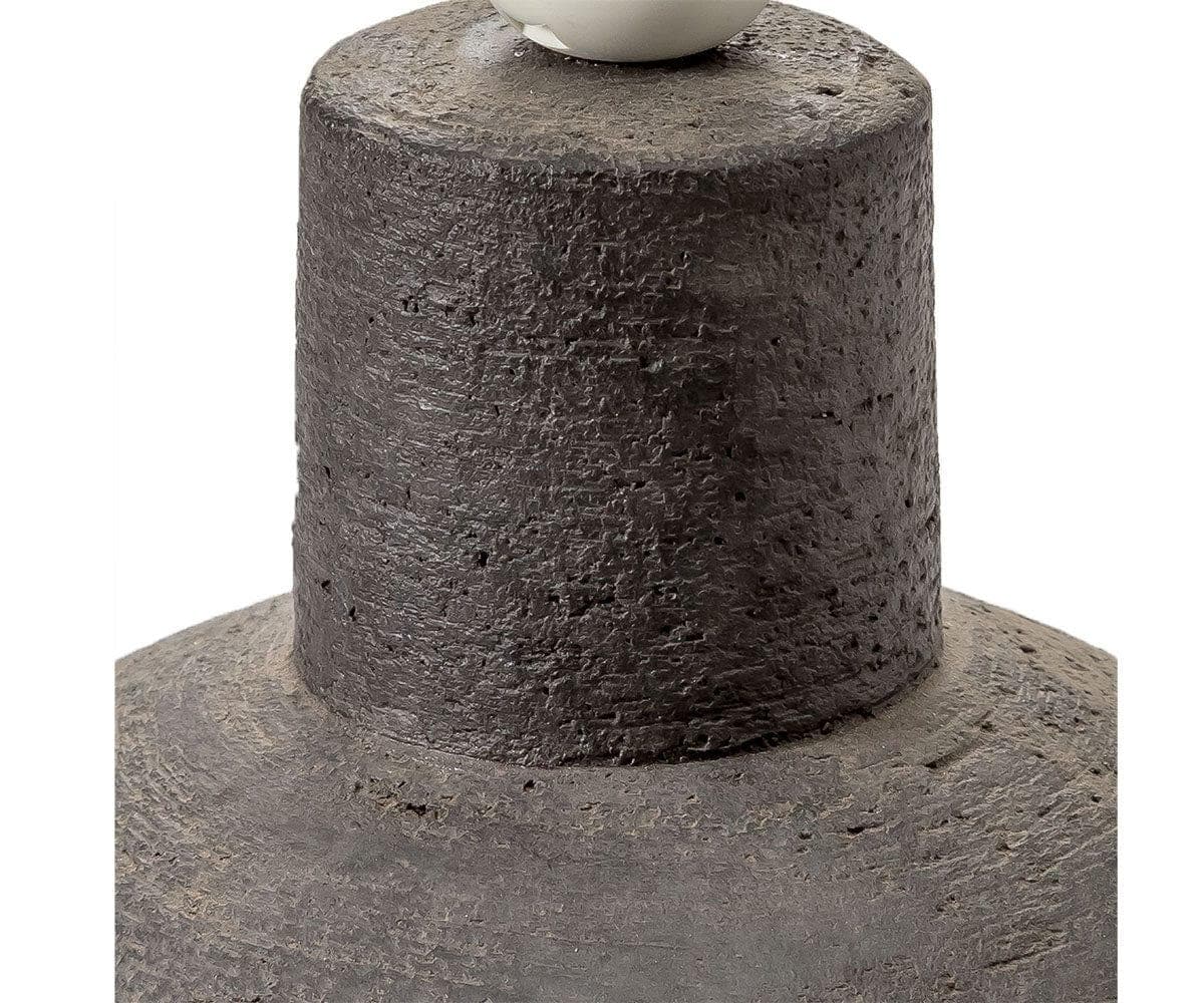 Lampe cruche en faïence