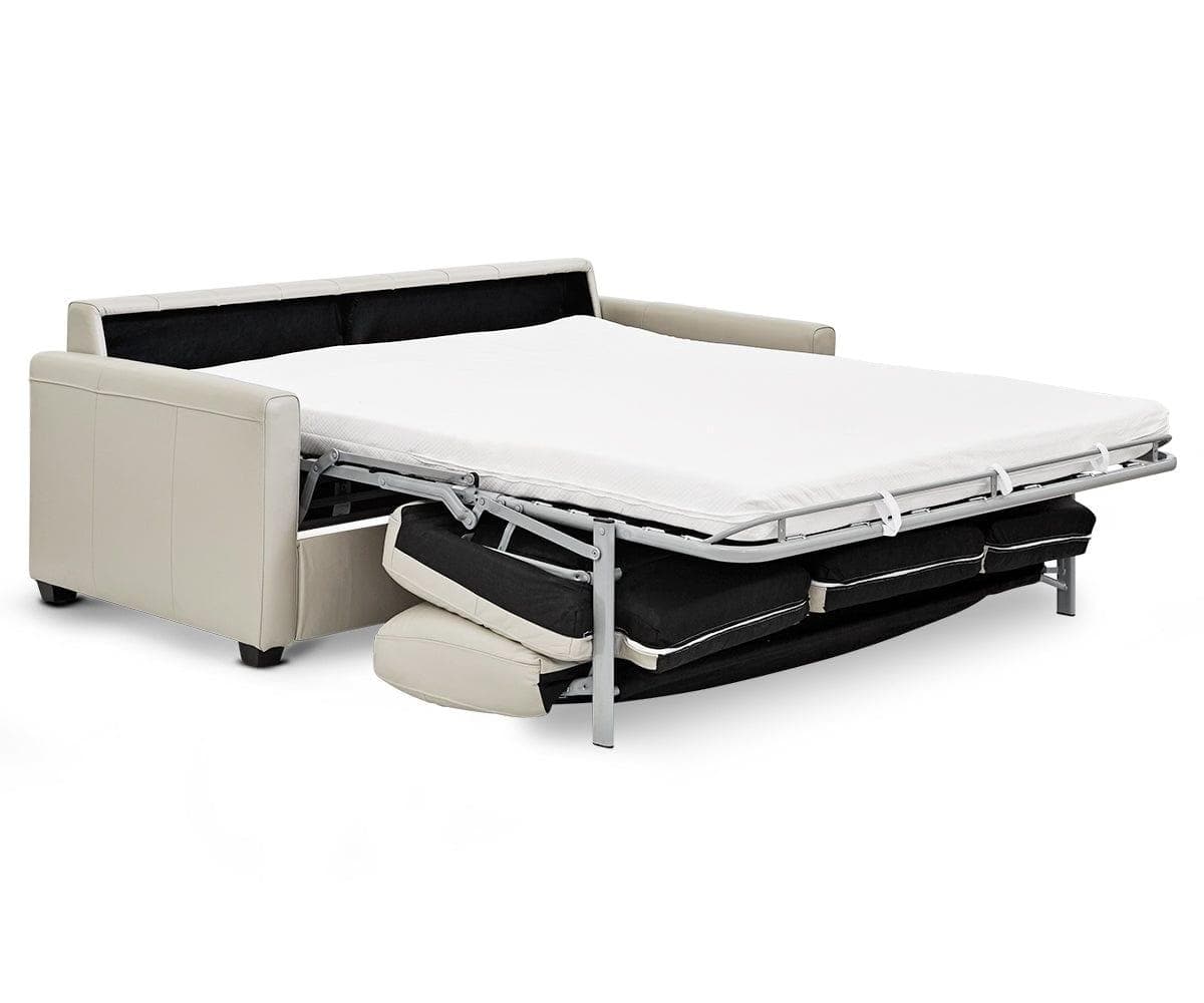 Canapé-lit queen-size en cuir Jonas