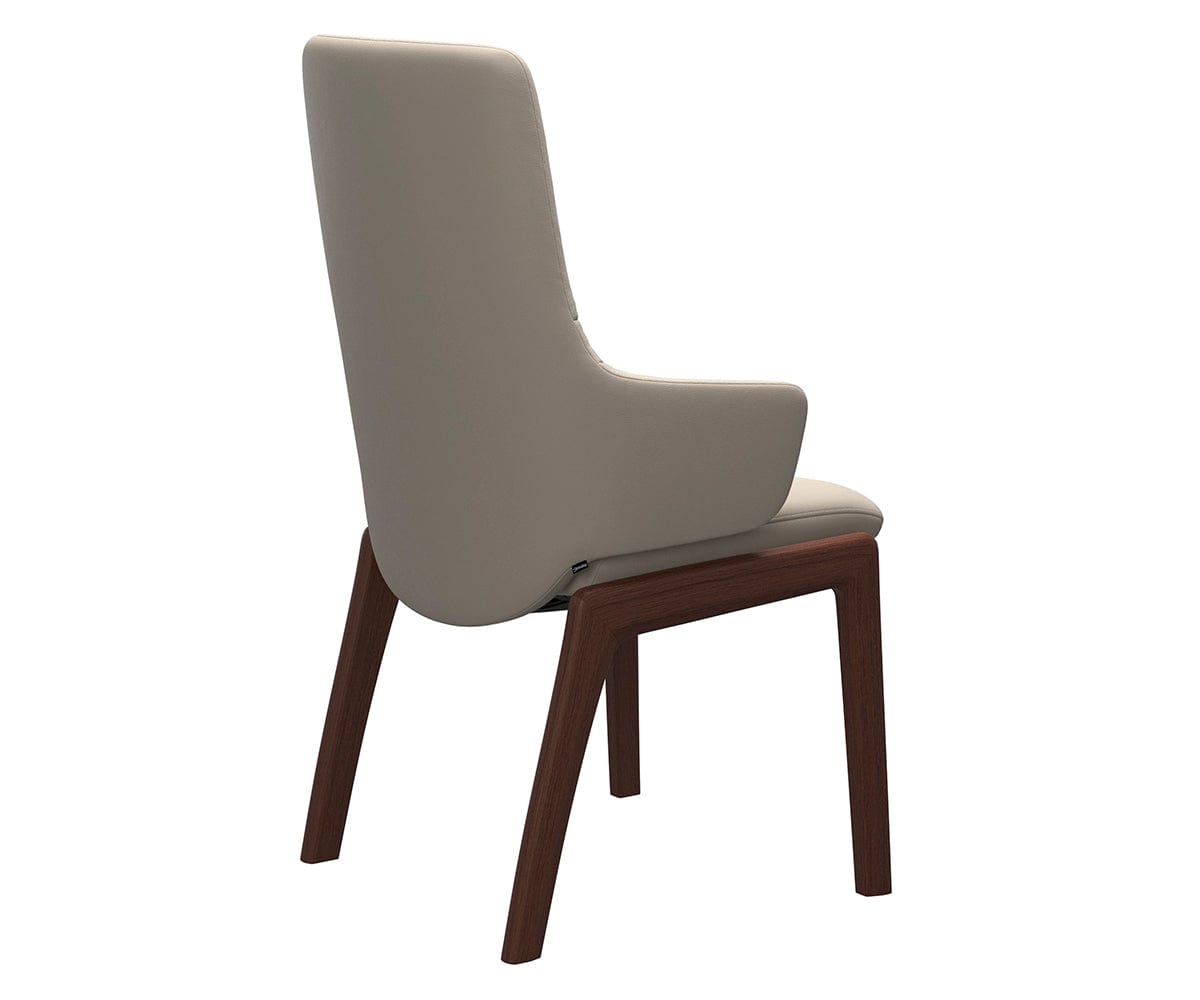 Fauteuil de salle à manger en cuir menthe