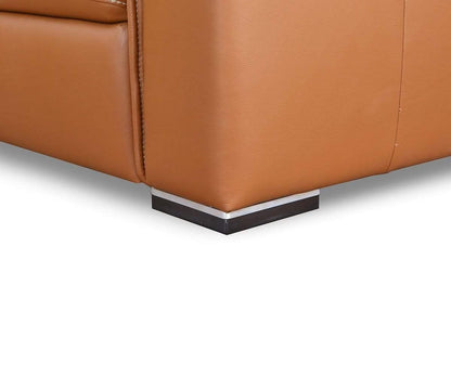 Canapé sectionnel inclinable électrique en cuir Kopervik