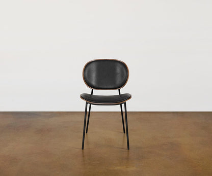 Chaise de salle à manger en cuir Idona