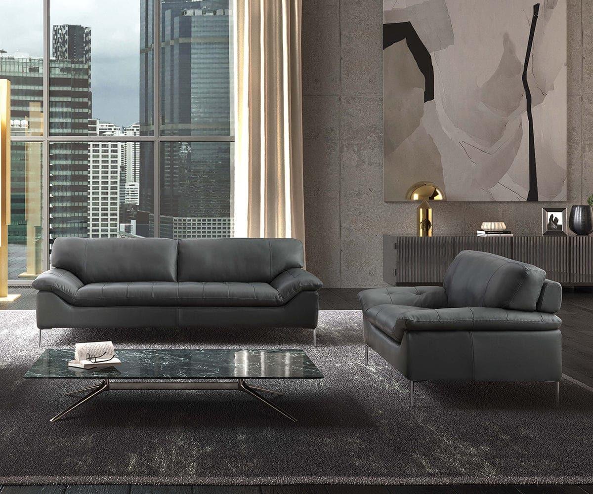 Chaise en cuir Bellini