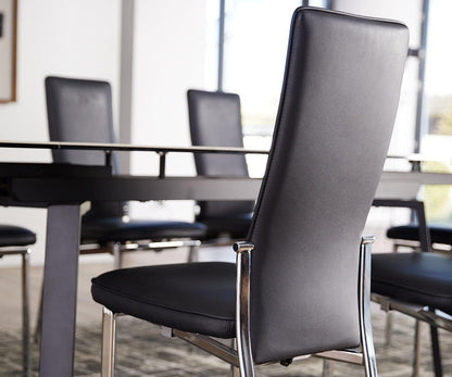 Chaise de salle à manger à dossier haut Lykke