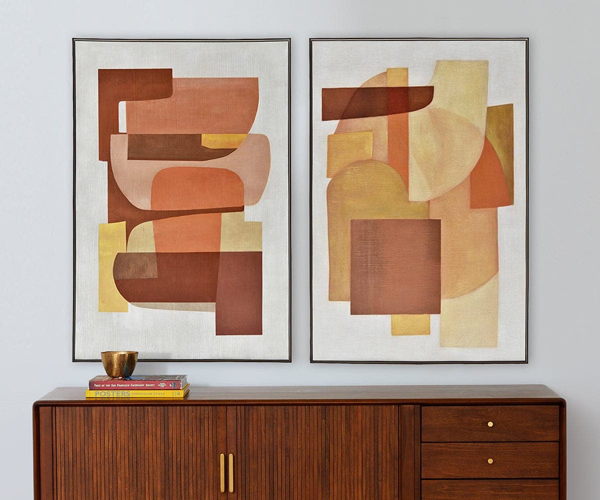 Peinture à l'huile Retro Sunset II