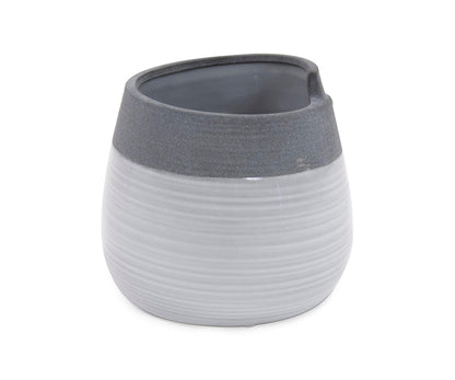 Vase roulé bicolore