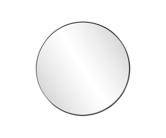 Miroir rond en acier