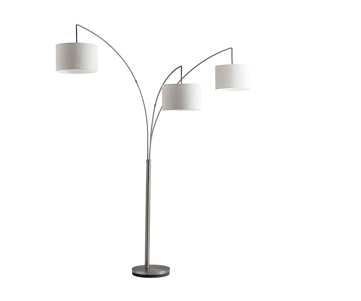 Lampadaire en arche à 3 lumières Jan