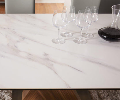 Table à manger extensible en acier