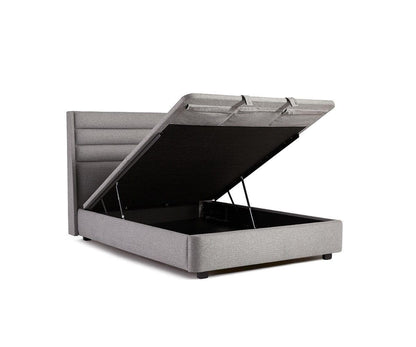 Lit de rangement rembourré Reed