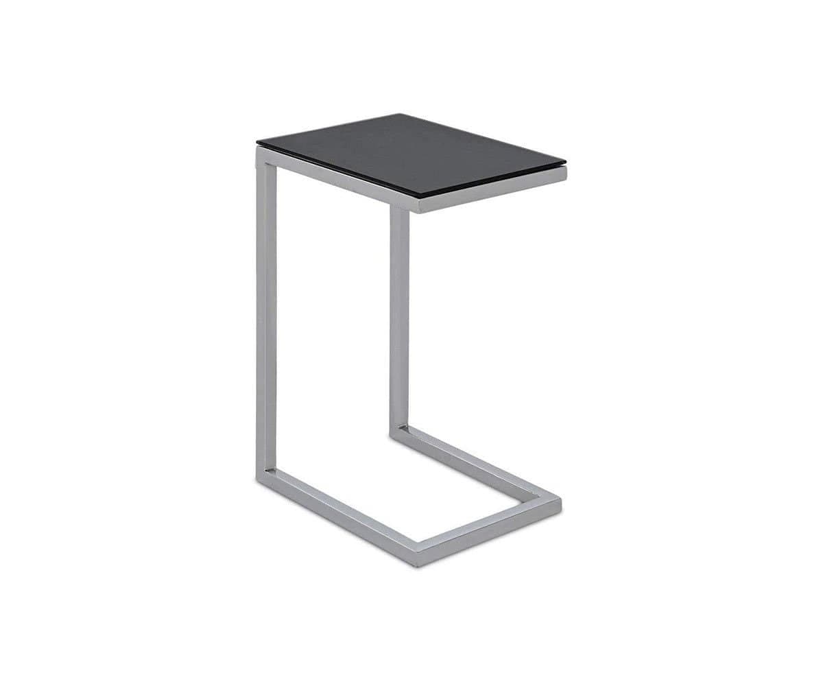 Table d'appoint en verre Milla