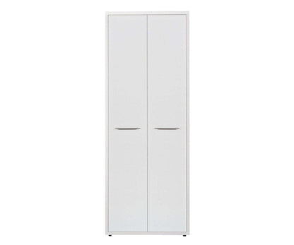 Bibliothèque haute Gammel avec portes - Blanc