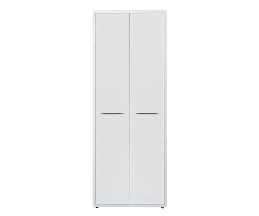 Bibliothèque haute Gammel avec portes - Blanc