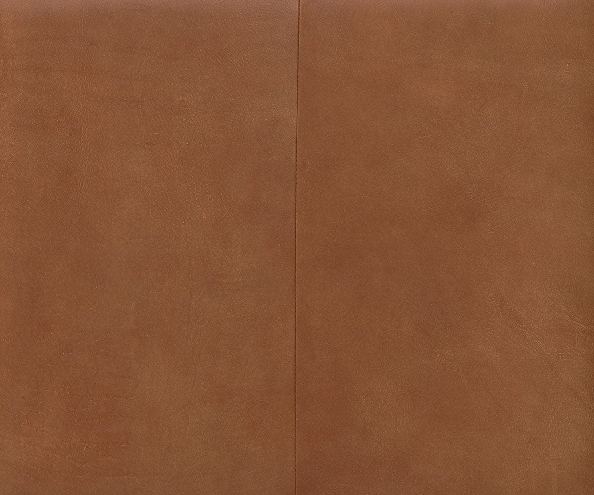 Chaise en cuir Gino - Cognac