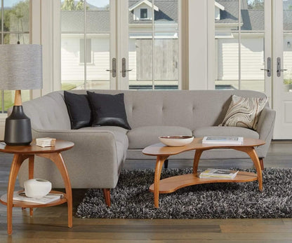 Table basse Wood Castle Tibro avec étagère