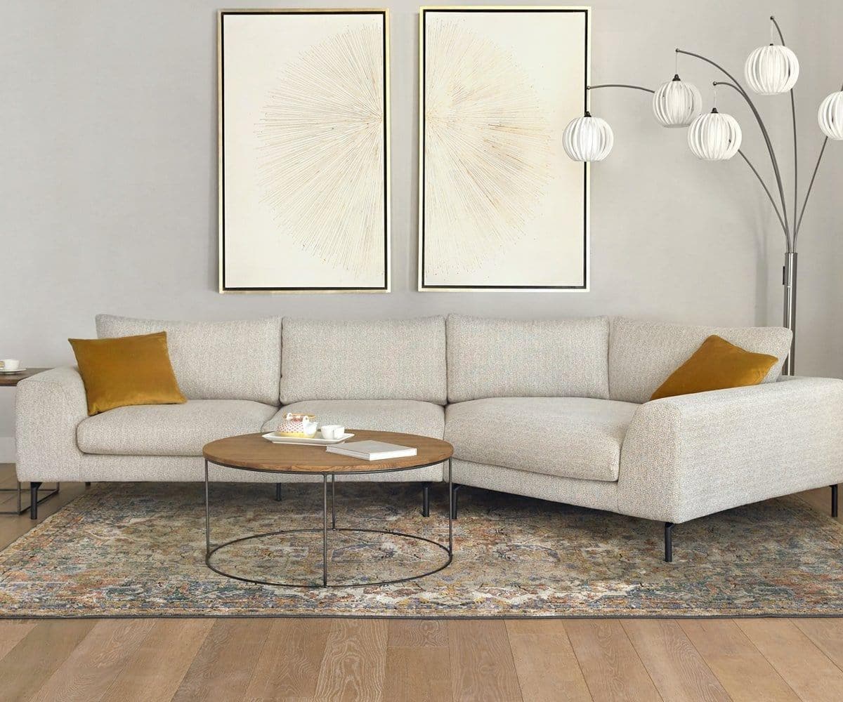 Canapé d'angle droit Rowena