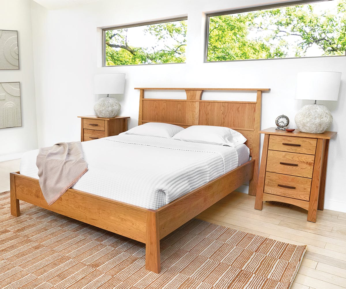 Table de chevet à 3 tiroirs Wood Castle Reflections