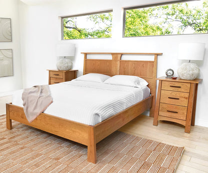 Table de chevet à 3 tiroirs Wood Castle Reflections