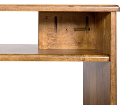 Table d'appoint Wood Castle du milieu du siècle