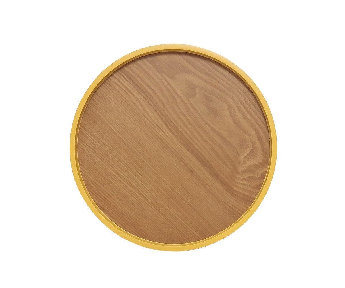 Plateau rond en laque