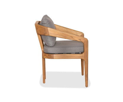 Chaise de salle à manger en teck Amar