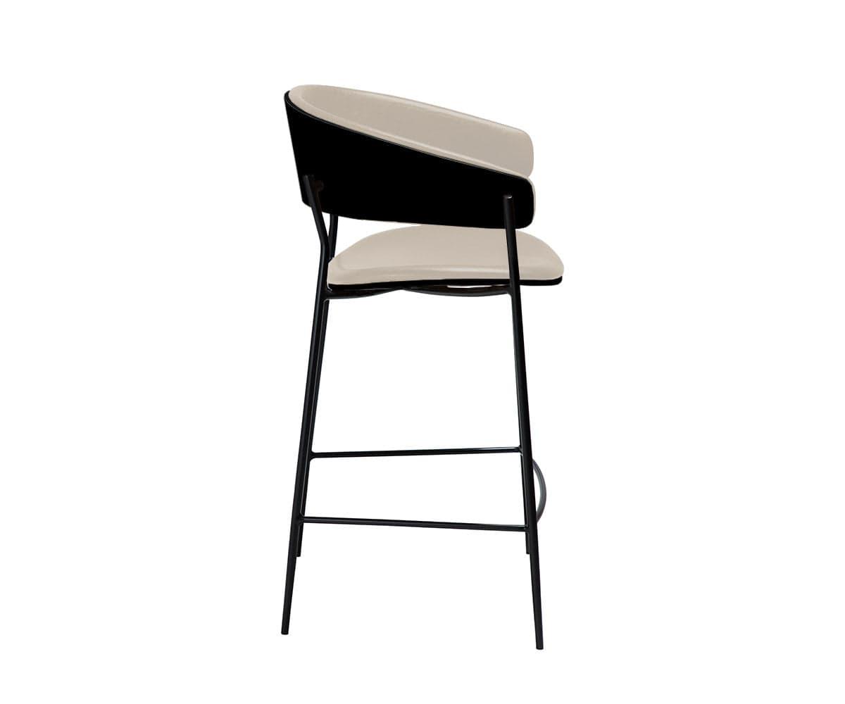 Tabouret de bar en cuir pour berceau