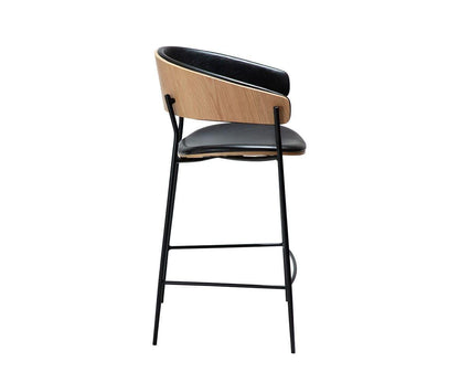 Tabouret de bar en cuir pour berceau