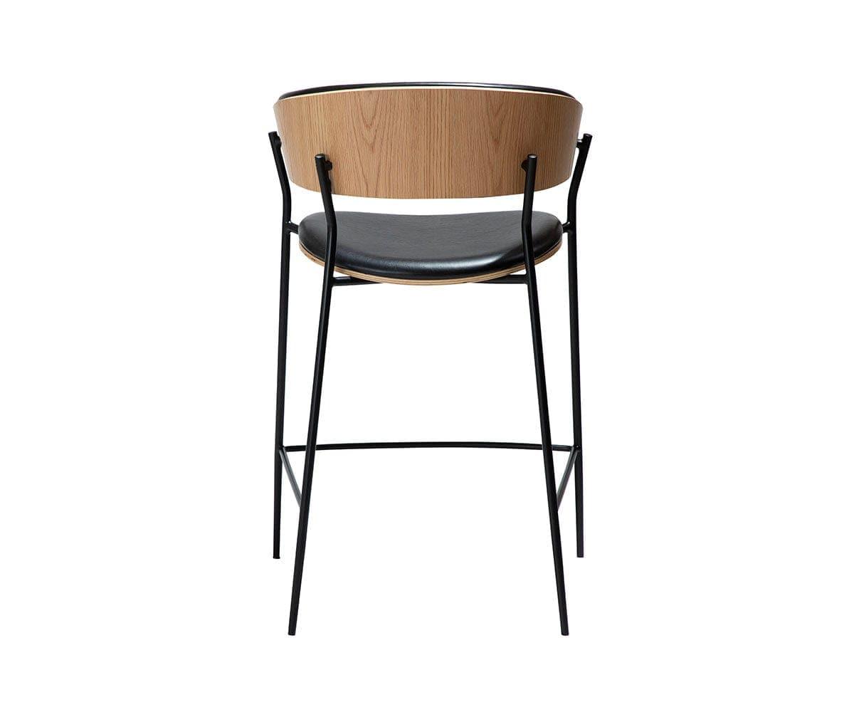 Tabouret de bar en cuir pour berceau