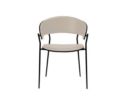 Chaise de salle à manger en cuir pour berceau