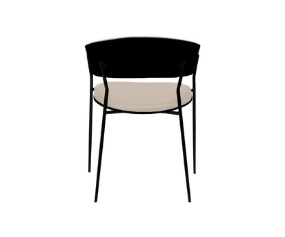 Chaise de salle à manger en cuir pour berceau