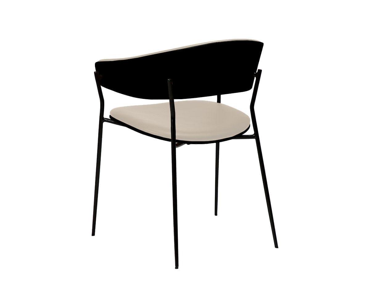 Chaise de salle à manger en cuir pour berceau