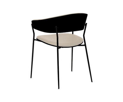 Chaise de salle à manger en cuir pour berceau