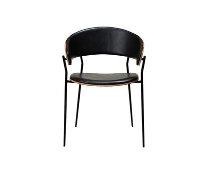 Chaise de salle à manger en cuir pour berceau