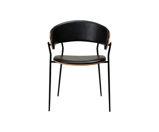 Chaise de salle à manger en cuir pour berceau