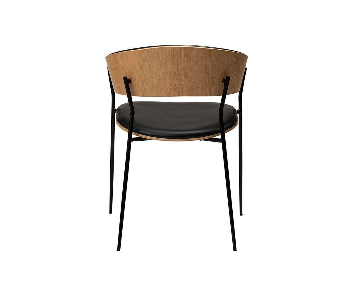 Chaise de salle à manger en cuir pour berceau