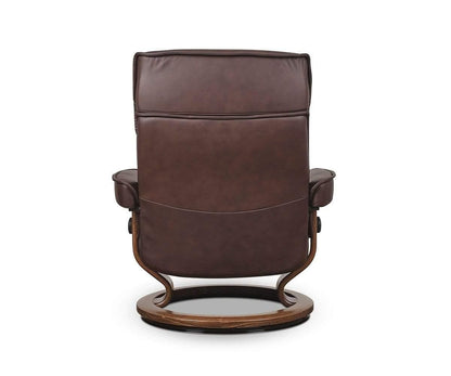 Fauteuil inclinable et ottoman Stressless® Admiral - Chocolat