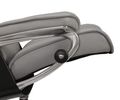 Fauteuil inclinable et ottoman Stressless® Admiral - Gris argenté 