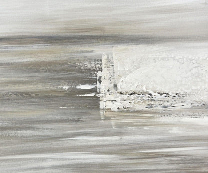 Peinture à l'huile du matin brumeux