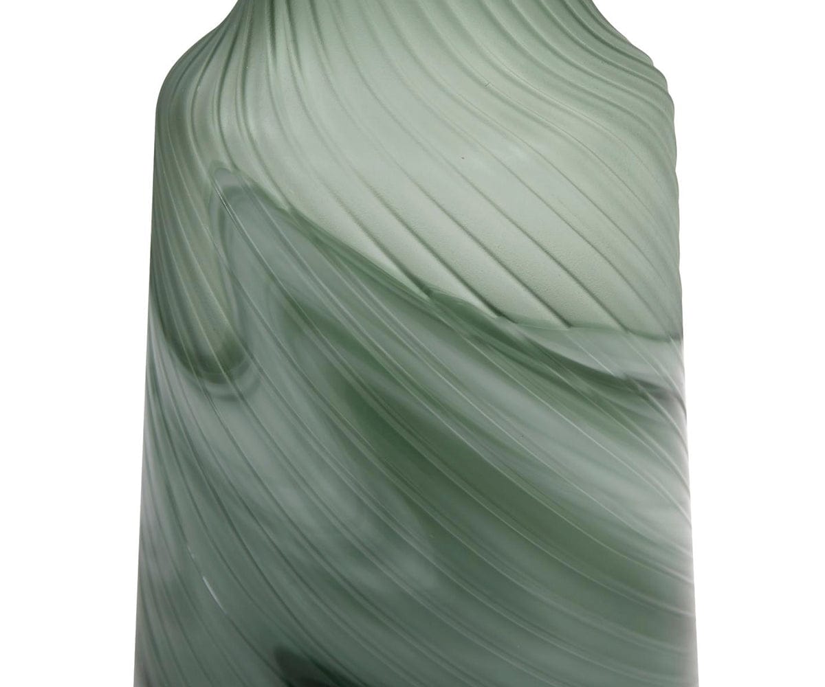 Vase tourbillon bleu sarcelle