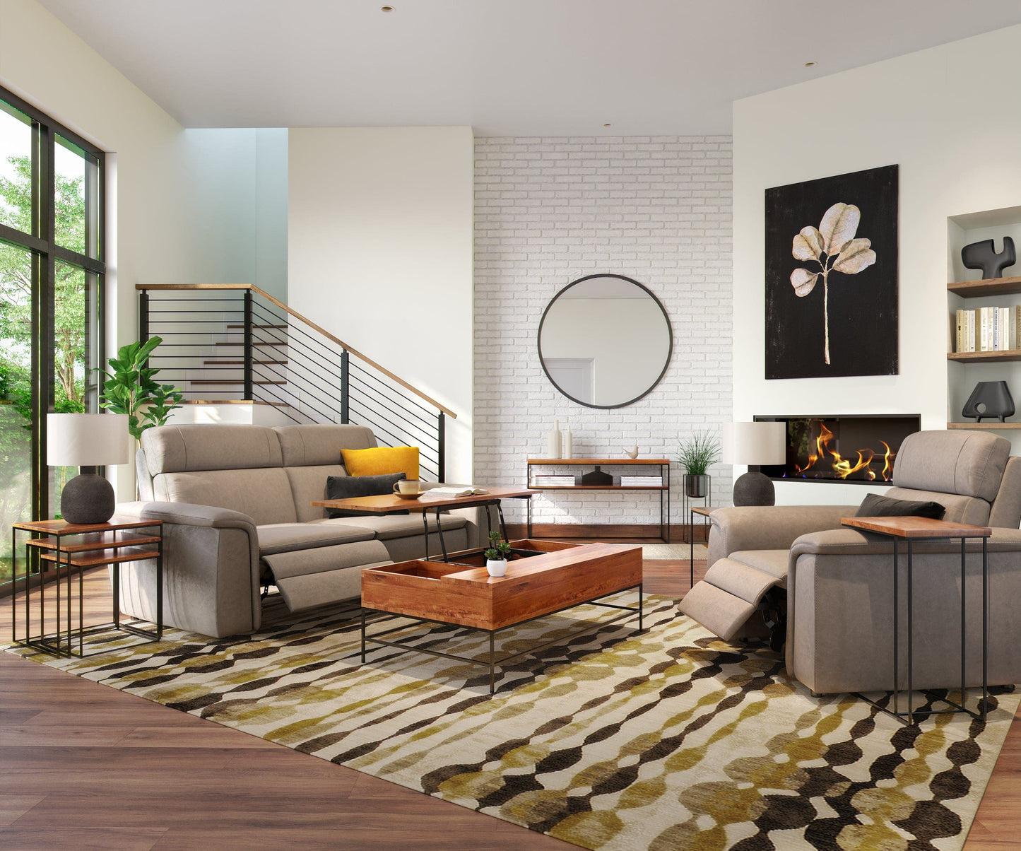 Miroir rond Janelle 48 