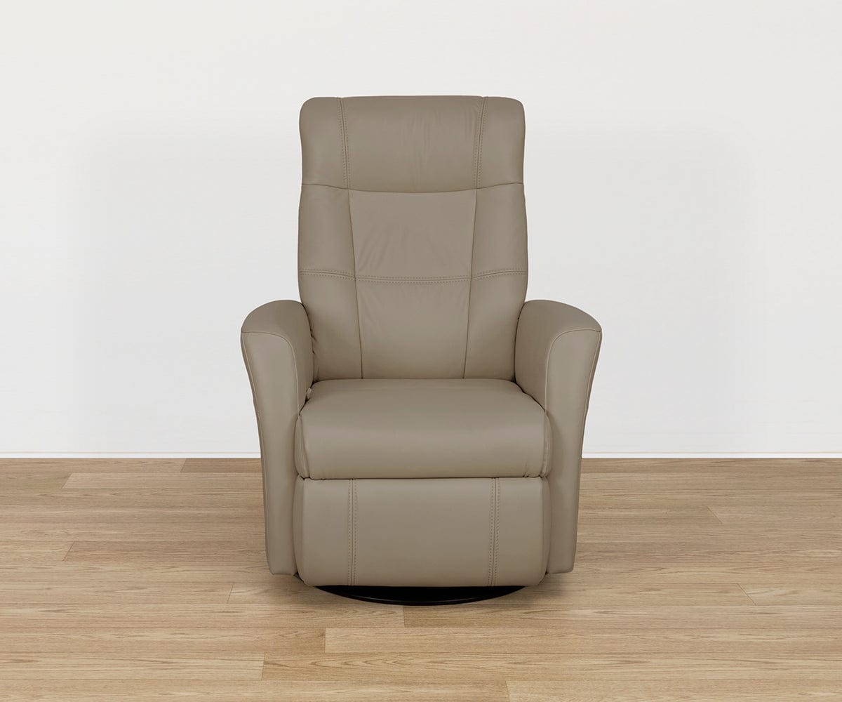 Fauteuil inclinable manuel en cuir Lathan