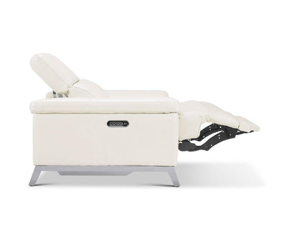 Fauteuil inclinable électrique en cuir Voss