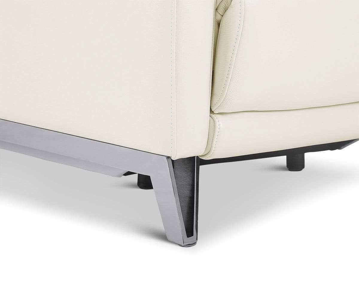 Fauteuil inclinable électrique en cuir Voss