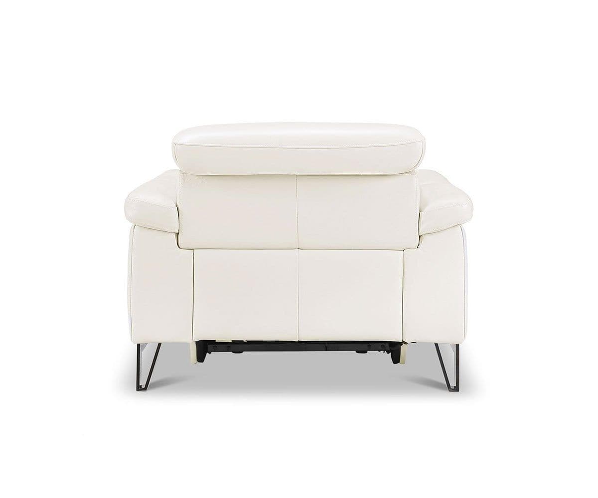 Fauteuil inclinable électrique en cuir Voss