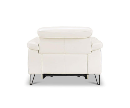 Fauteuil inclinable électrique en cuir Voss