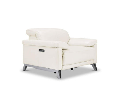 Fauteuil inclinable électrique en cuir Voss