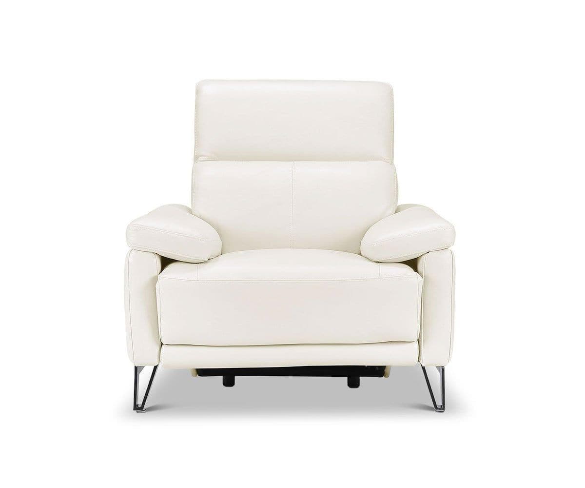 Fauteuil inclinable électrique en cuir Voss