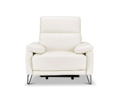 Fauteuil inclinable électrique en cuir Voss