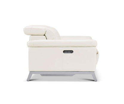 Fauteuil inclinable électrique en cuir Voss