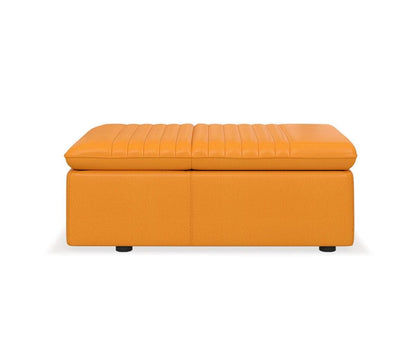Pouf de rangement et chaise en cuir Tobi