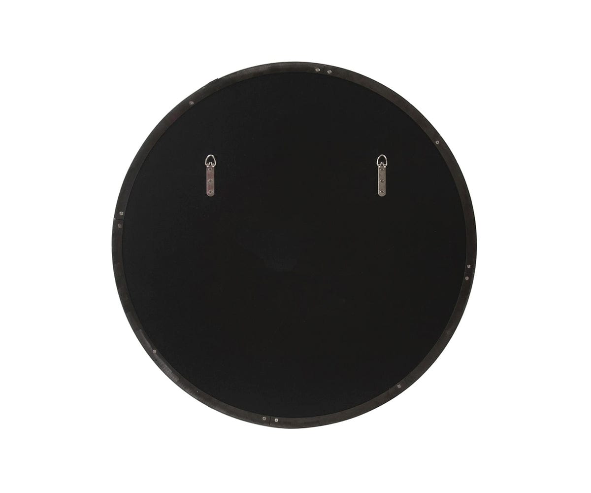 Miroir rond en acier